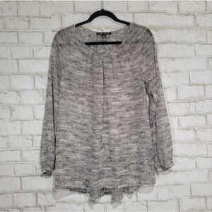 Como Black printed blouse